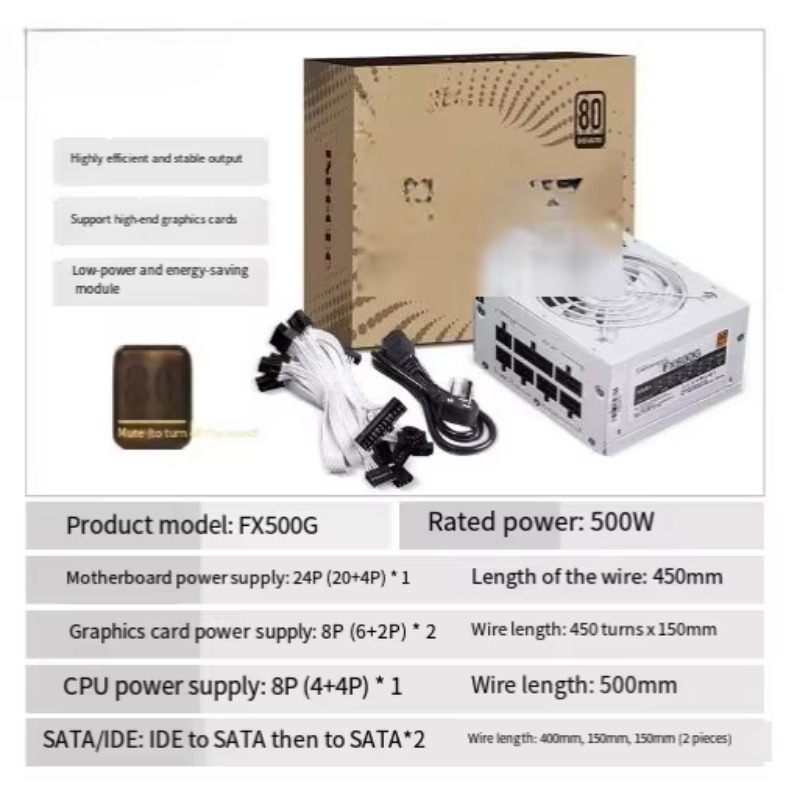 850W Sfx Power Supply 80 Plus Gold - Alimentatore SFX 750W/850W 80 Plus Gold