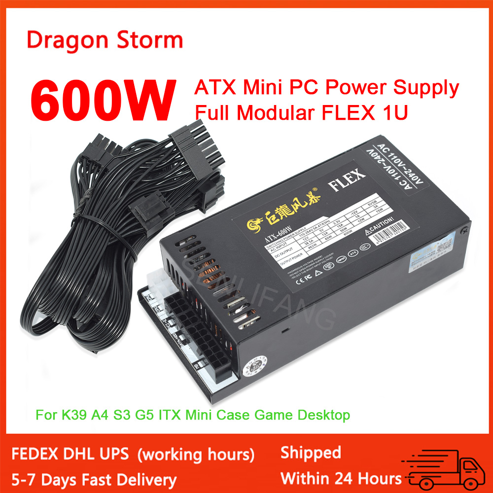 Flex Atx Power Supply 600W 1U - Alimentatore per PC Full Modular 1U