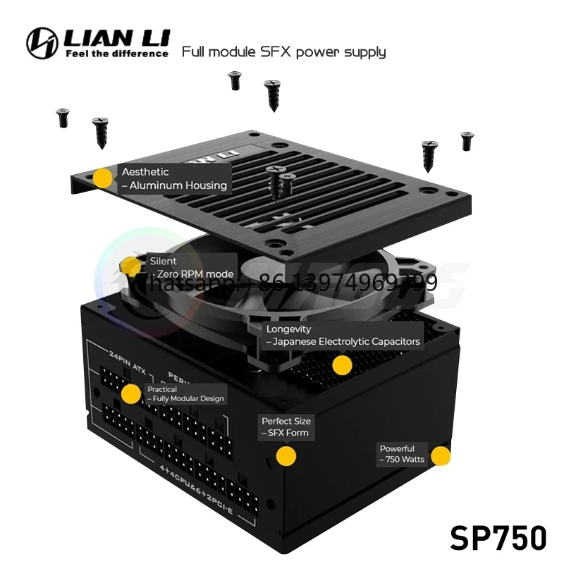 750W Sfx Fully Modular Power Supply - Alimentatore LIAN LI PSU 750w SFX