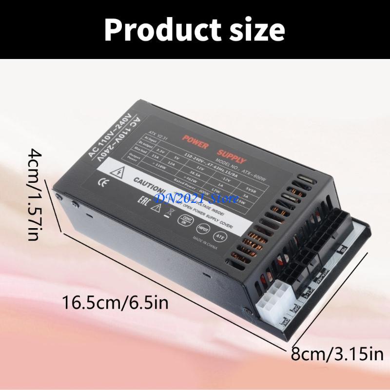Flex Atx Power Supply 600W 1U - F3KE Freve raffreddamento silenzioso 600w Flexs