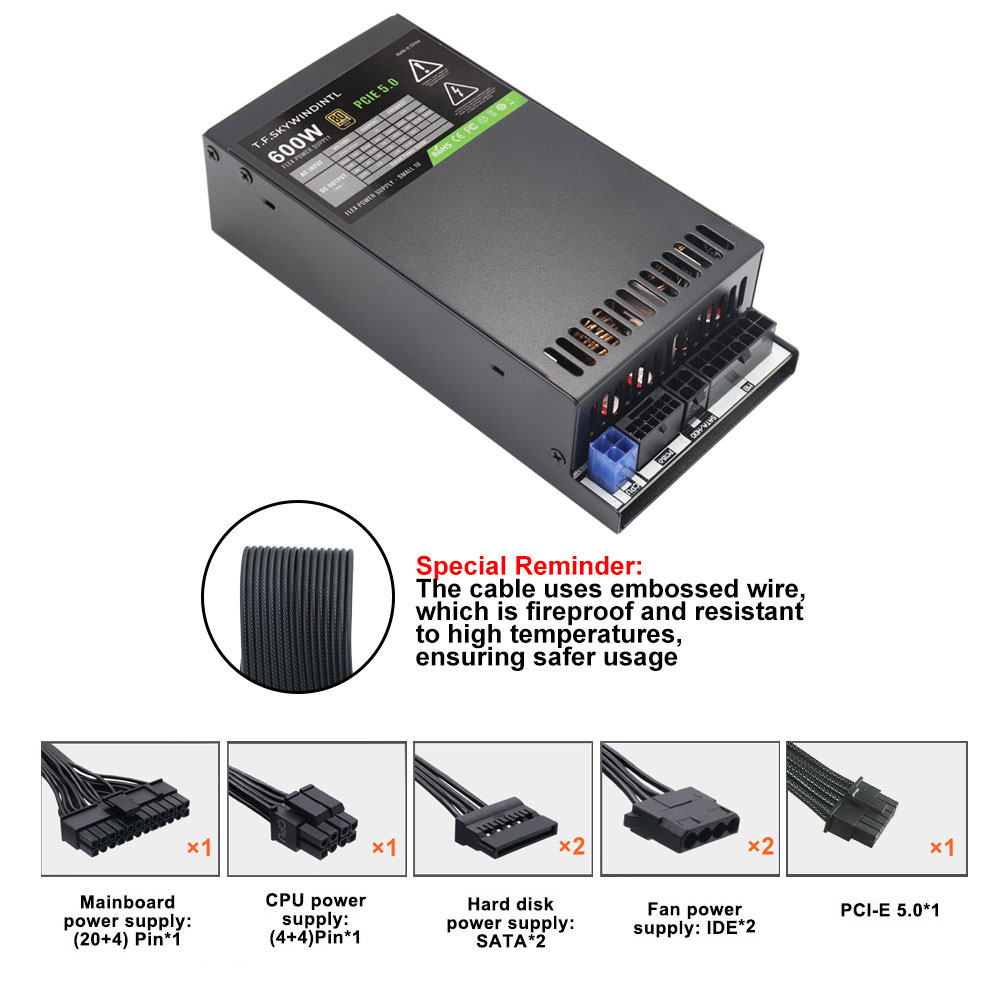 Alimentatore ATX 3.0 PCI-E Gen - Flex Atx Power Supply 600W 1U recensione e prezzo